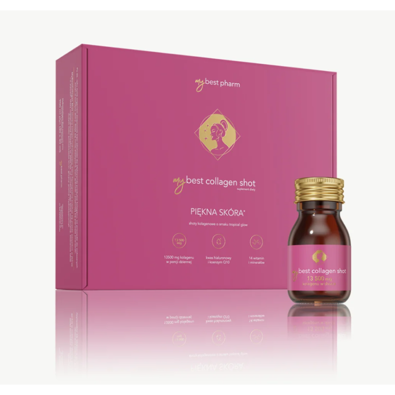 MyBestCollagen Shot 13 500 mg – kolagen do picia Apple Tropical